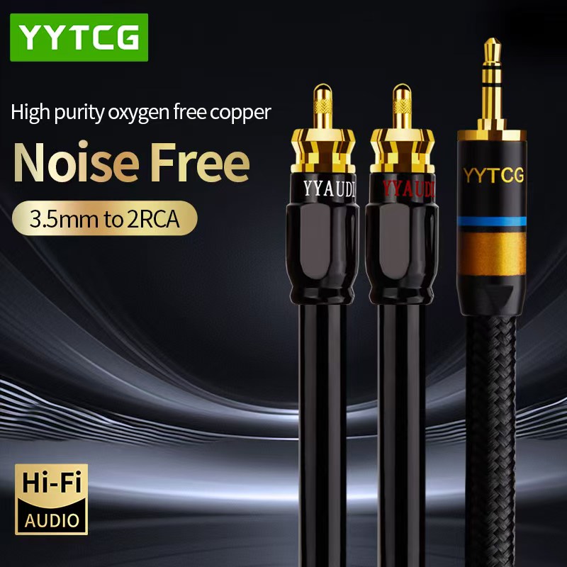 Home Cinema Sound System - YYTCG Cáp RCA HiFi Stereo 3.5Mm