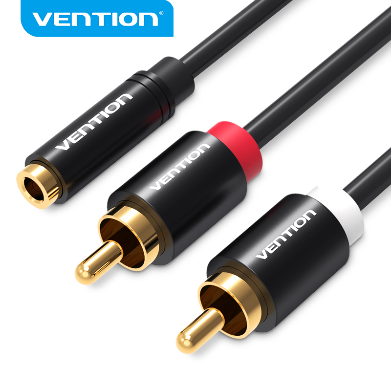 Home Cinema Sound System - Vention Jack 3.5mm Female to 2RCA