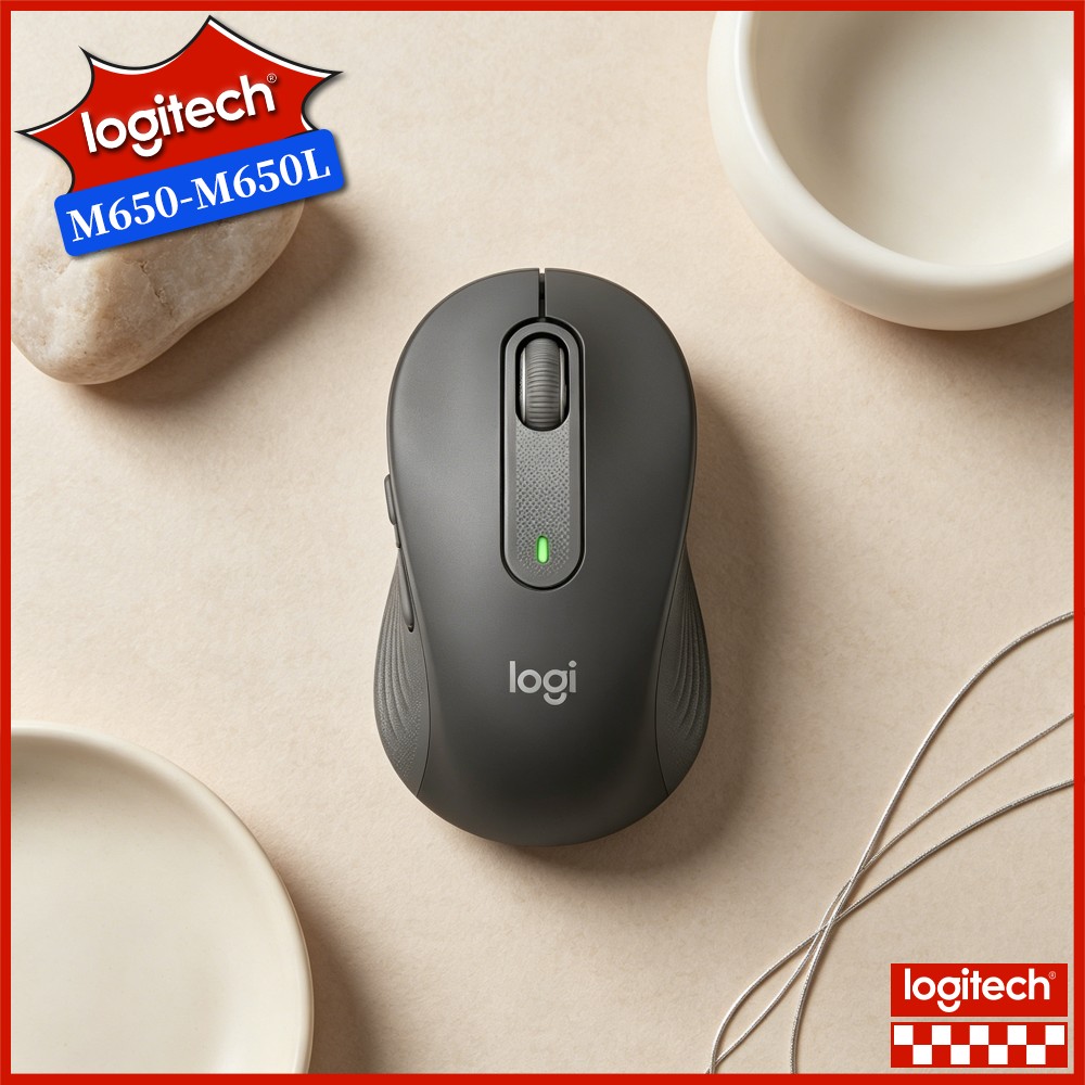 Logitech Home Cinema - Logitech M650 Wireless Ergonomic Mouse Thumb