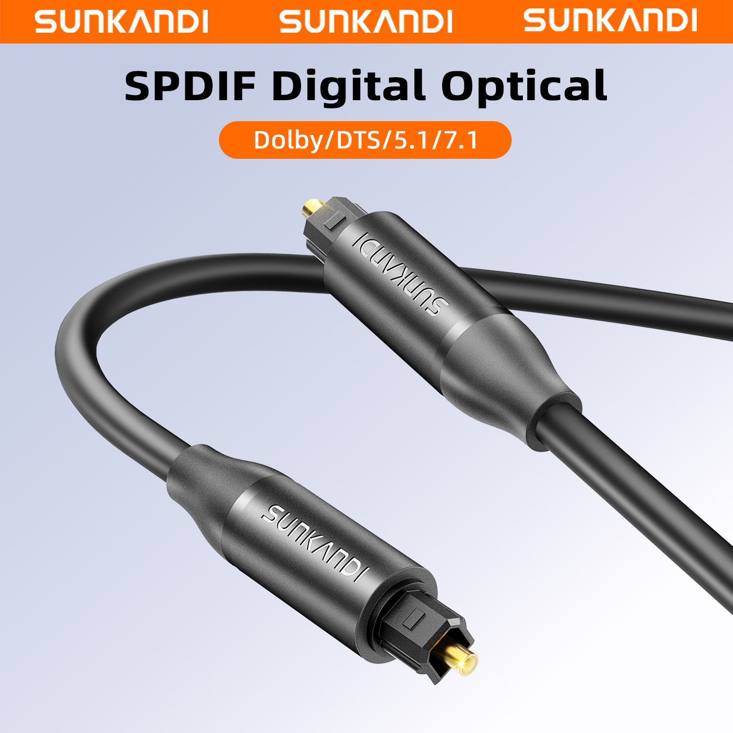 Home Cinema Sound System - SUNKANDI Optical Audio Cable, Toslink Fiber