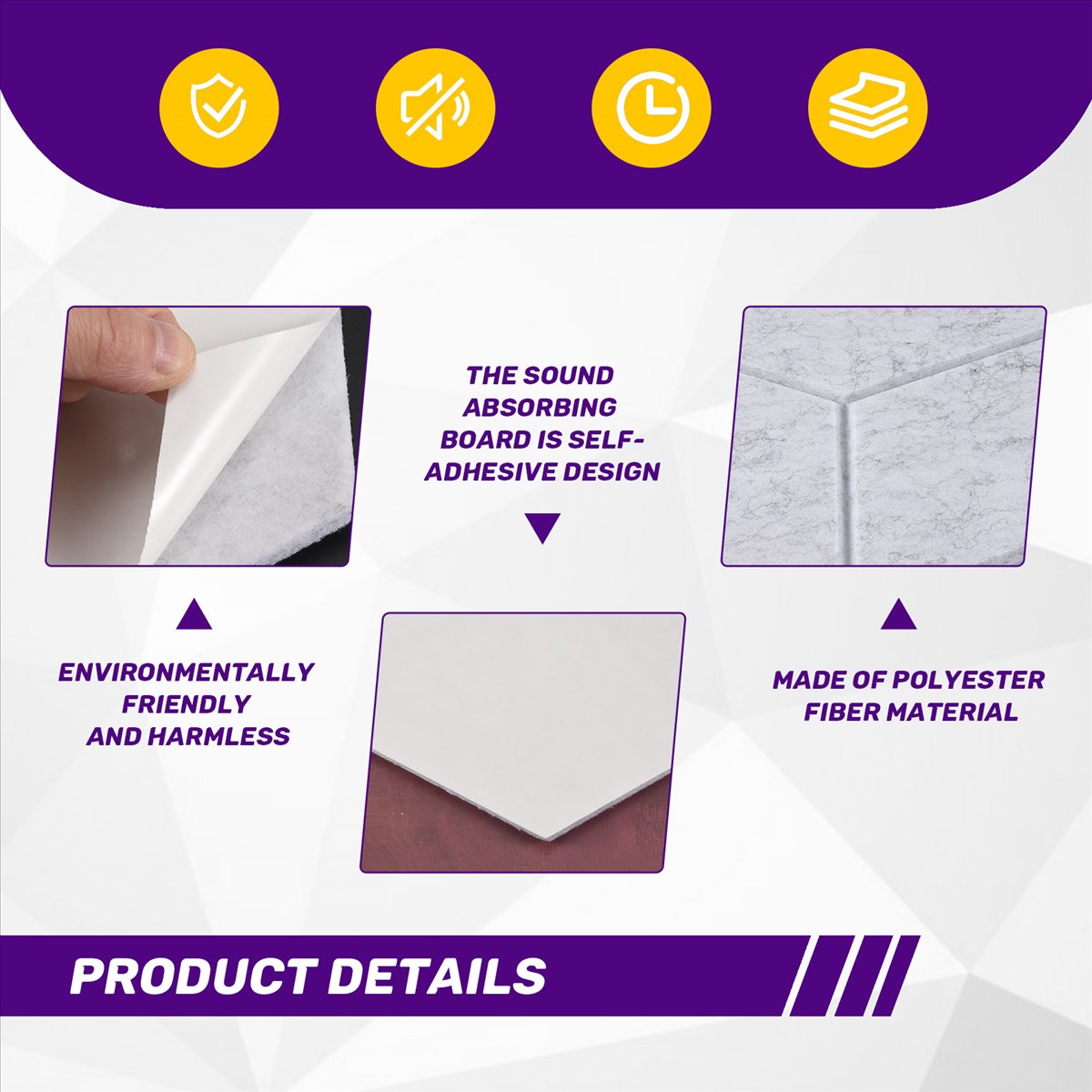 Acoustic Foam Panel - ABST 12 PACK Acoustic Foam,Self-Adhesive Sound