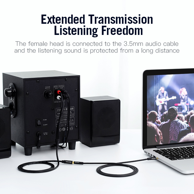 Vention Jack 3.5mm Female to 2 - đánh giá và giá Home Cinema Sound System