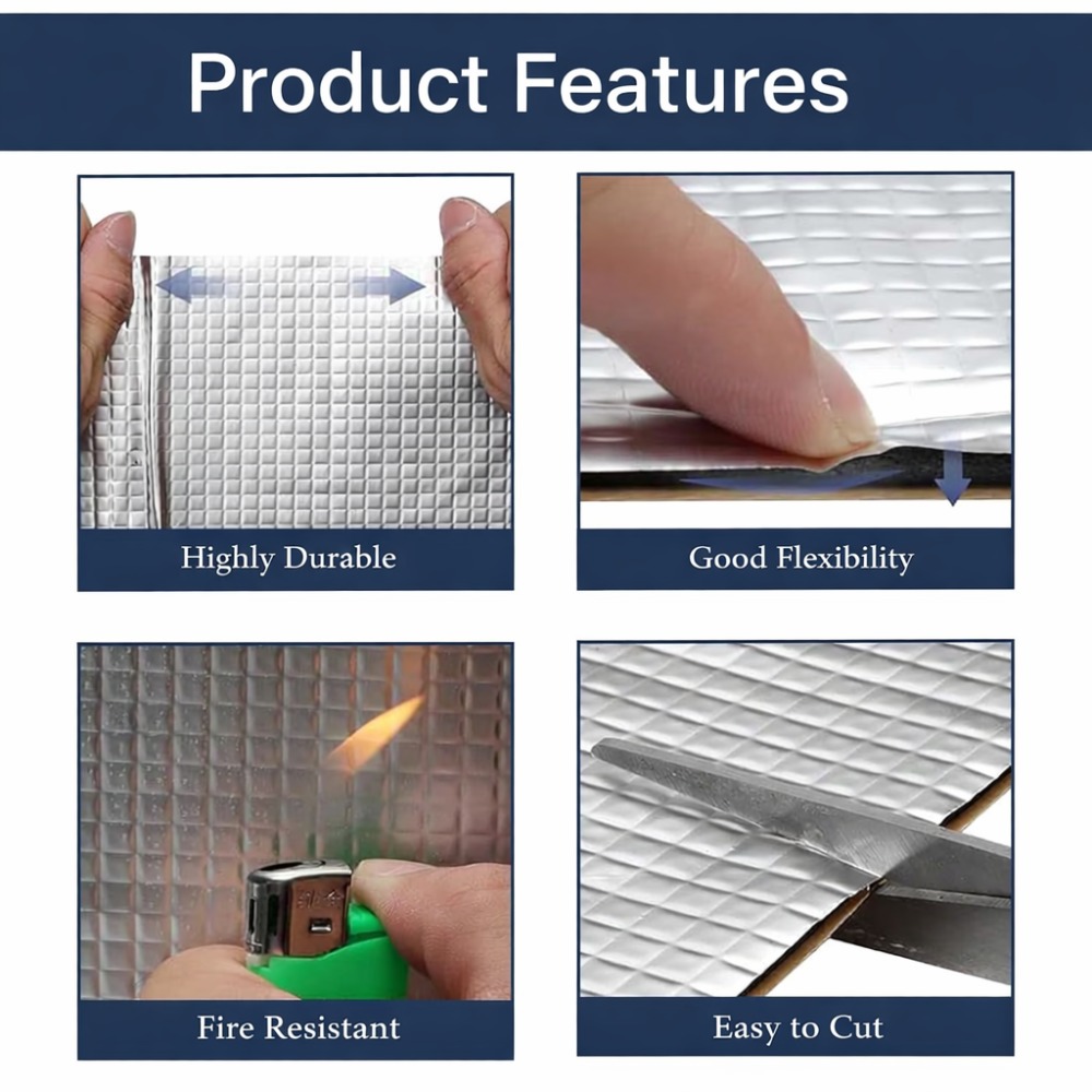 10PCS 10mm Car Sound Deadening - đánh giá và giá Acoustic Foam Panel