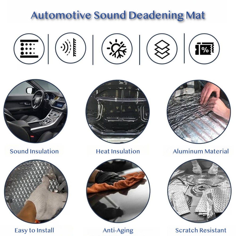 10PCS 10mm Car Sound Deadening - đánh giá và giá Acoustic Foam Panel