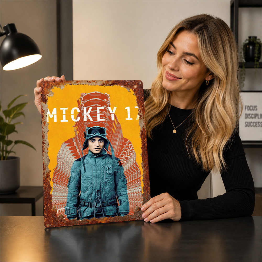 Mickey 17 Movie Metal Poster C - đánh giá và giá Home Cinema Movies