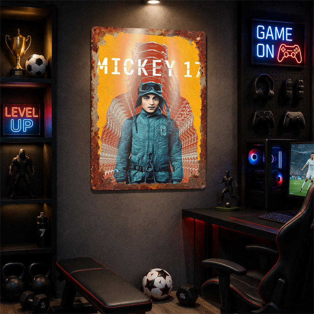 Mickey 17 Movie Metal Poster C - đánh giá và giá Home Cinema Movies